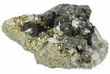 Sphalerite, Pyrite and Quartz Association - Peru #149713-2